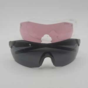 SMITH Interchangeable Lens Sport Sunglasses - Black and Pink Lenses